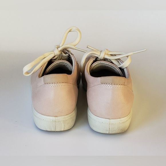Ecco Soft 7 Women's Pink Leather Sneaker Size 37 - Picture 7 of 11